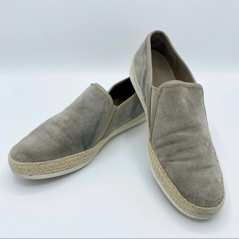 VINCE Light Wood Smoke Acker Slip-On Sneaker Size 7